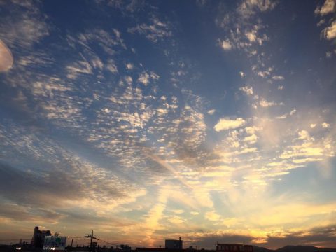 版権フリーの空と雲の写真素材