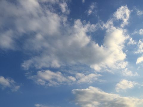 版権フリーの空と雲の写真素材