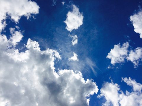 版権フリーの空と雲の写真素材