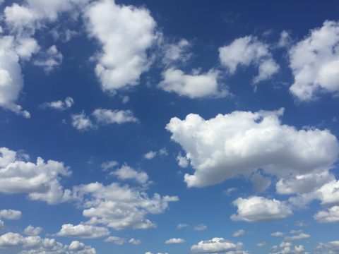 版権フリーの空と雲の写真素材