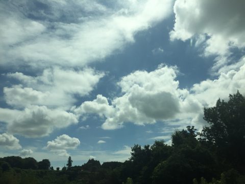 版権フリーの空と雲の写真素材