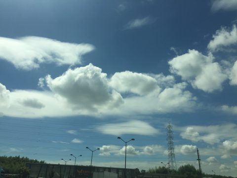 版権フリーの空と雲の写真素材