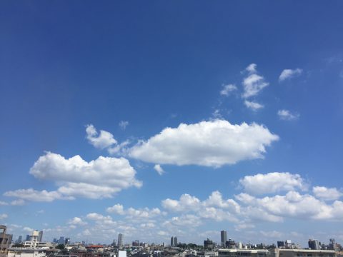 版権フリーの空と雲の写真素材