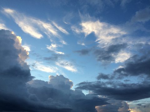 版権フリーの空と雲の写真素材