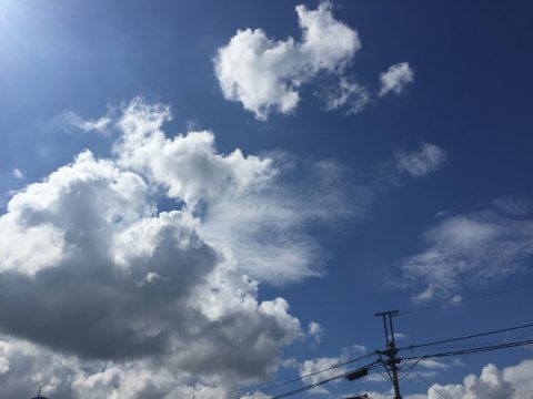 版権フリーの空と雲の写真素材