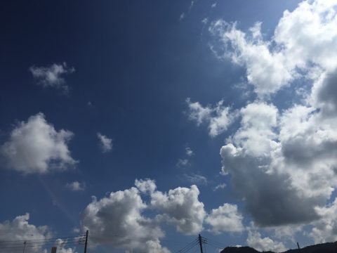 版権フリーの空と雲の写真素材