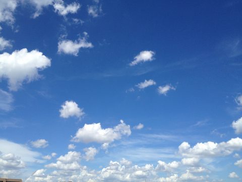 版権フリーの空と雲の写真素材