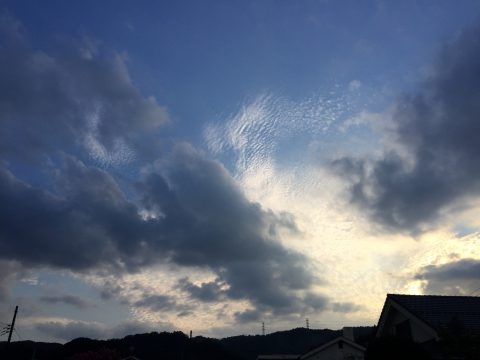 版権フリーの空と雲の写真素材