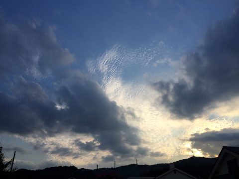 版権フリーの空と雲の写真素材