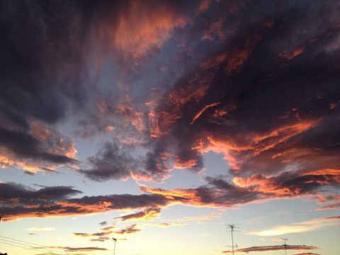 版権フリーの空と雲の写真素材