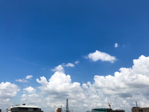 版権フリーの空と雲の写真素材