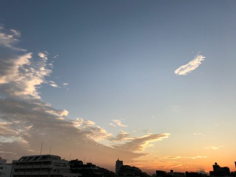 版権フリーの空と雲の写真素材