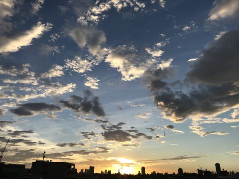 版権フリーの空と雲の写真素材