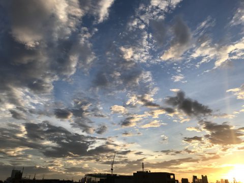 版権フリーの空と雲の写真素材