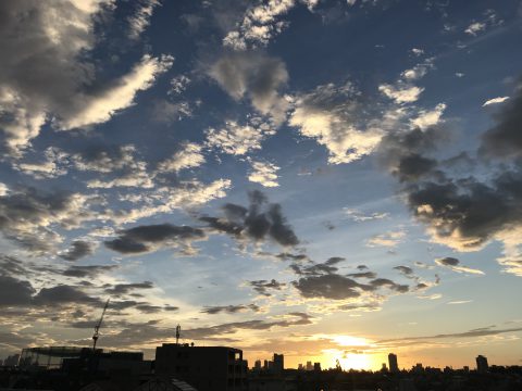 版権フリーの空と雲の写真素材