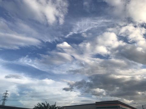 版権フリーの空と雲の写真素材