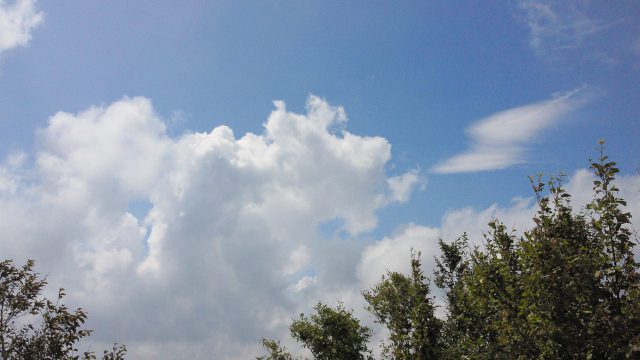 版権フリーの空と雲の写真素材