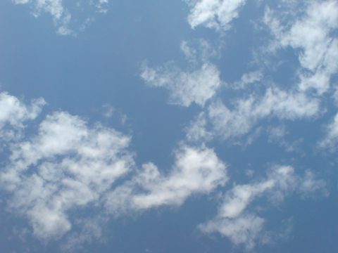 版権フリーの空と雲の写真素材