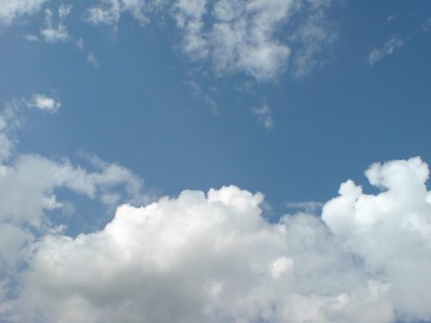 版権フリーの空と雲の写真素材