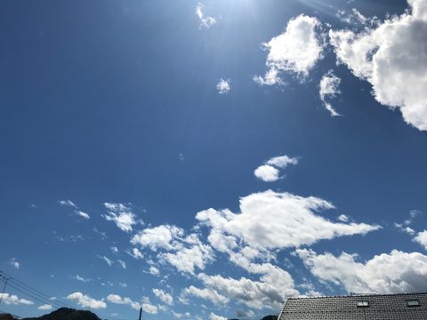 版権フリーの空と雲の写真素材