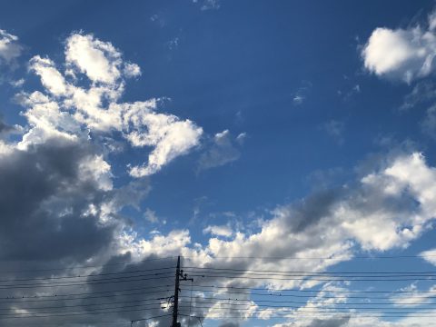 版権フリーの空と雲の写真素材