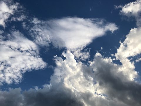 版権フリーの空と雲の写真素材