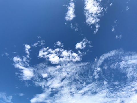 版権フリーの空と雲の写真素材